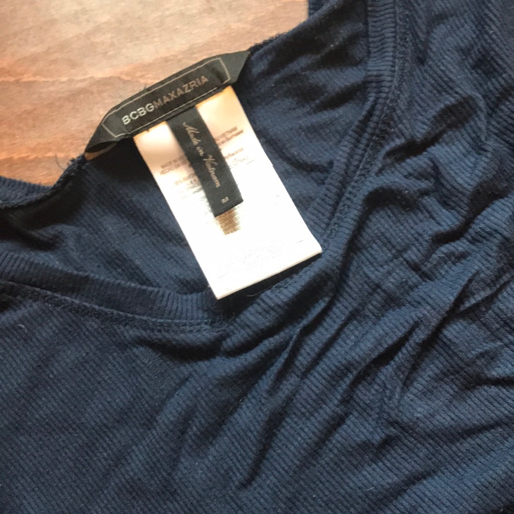 Bcbg shirt or dress in navy blue.